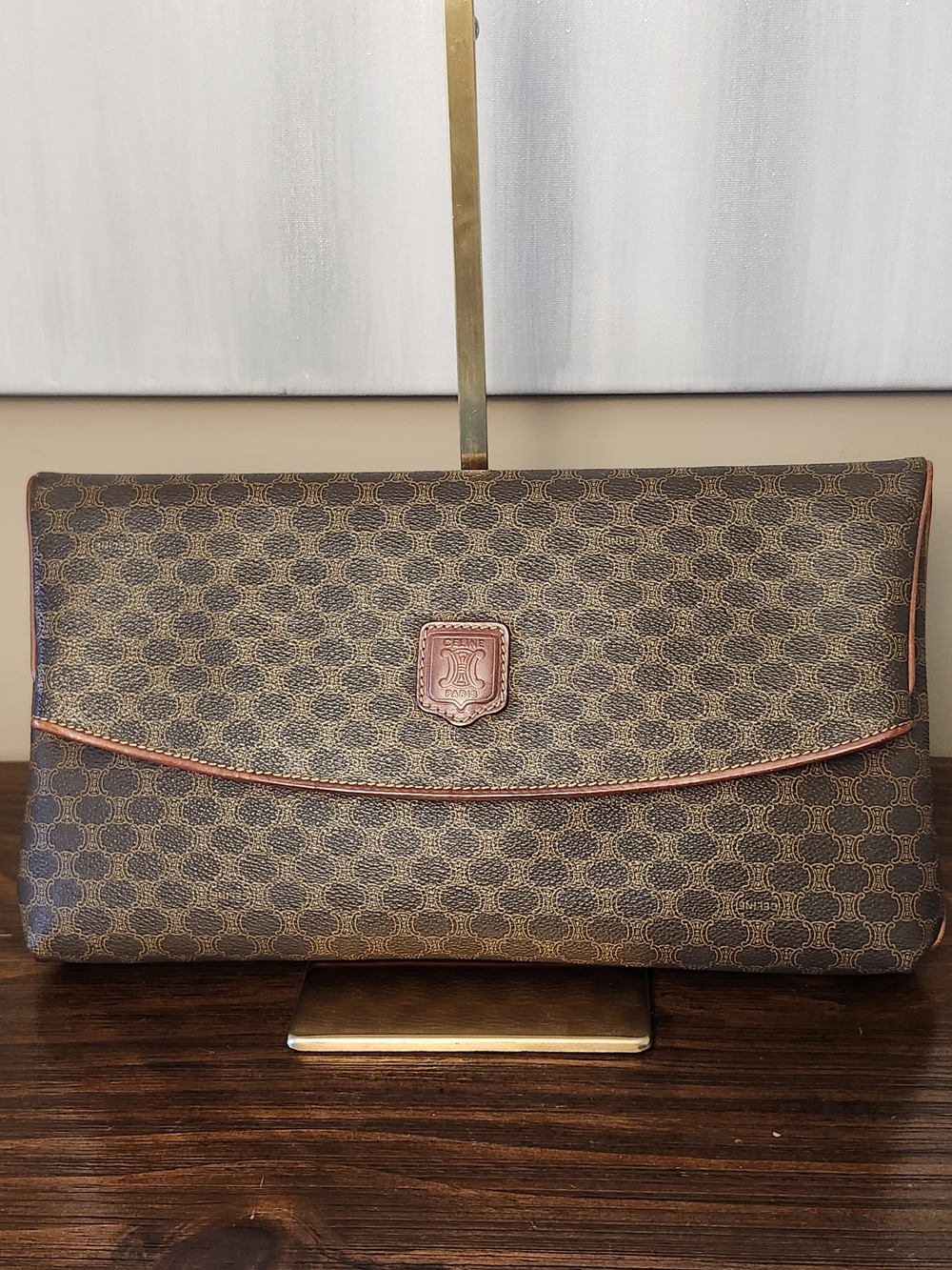 Celine Macadam Triomphe Top Flap Clutch